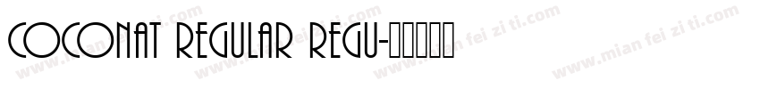 Coconat Regular Regu字体转换